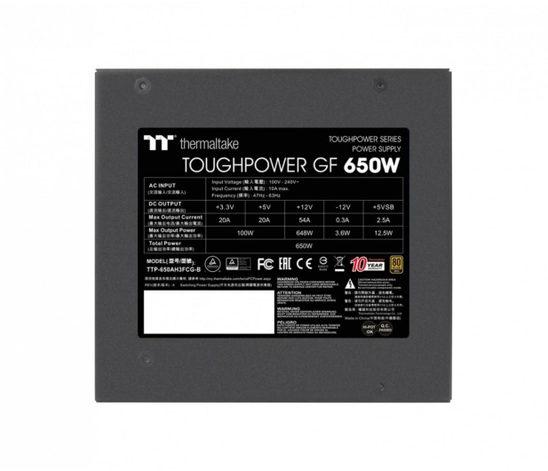 Thermaltake Toughpower GF 650W 80 Plus Gold - 662277 - zdjęcie 2